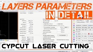 Layer Parameter in Cypcut LASER Cutting System - Layers  in Detail | #Cypcut in Hindi Part - 8 |