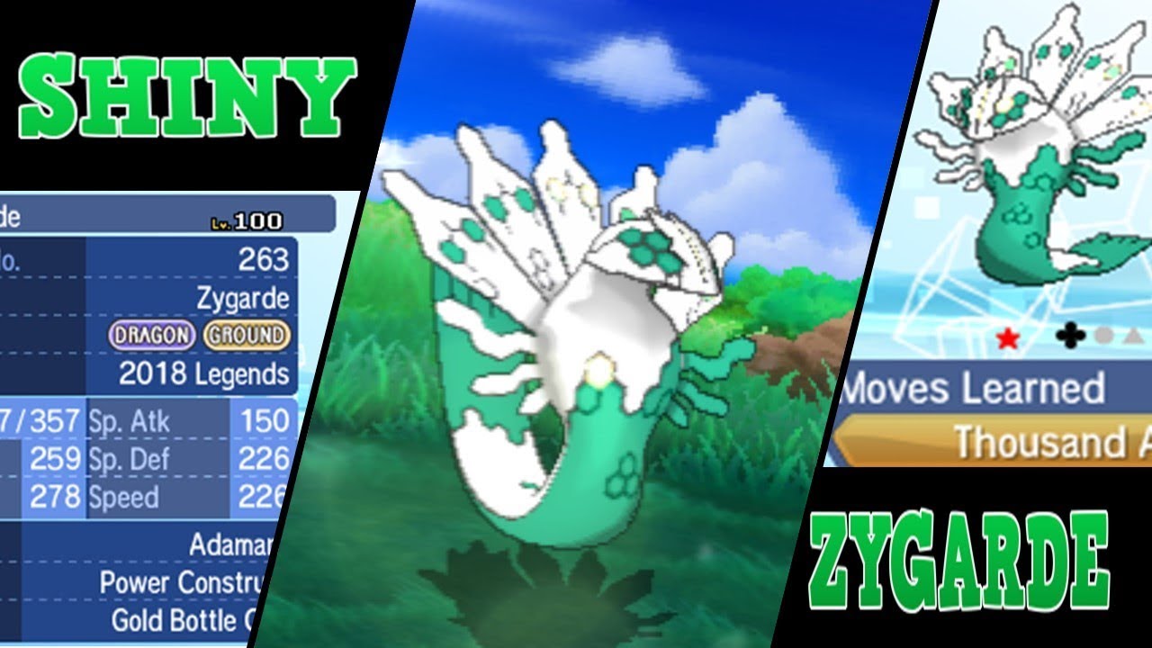 Shiny Zygarde Is Out 18 Legends Event Proof Youtube
