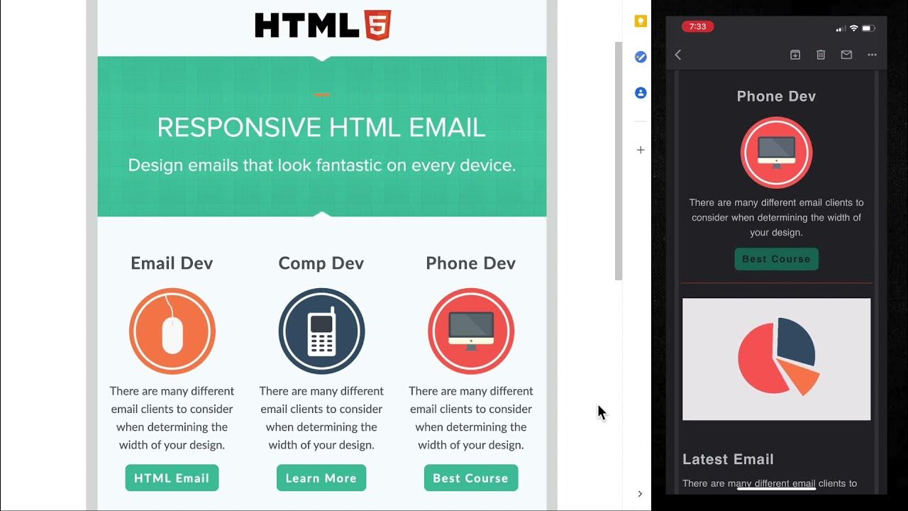 Responsive HTML Email Template Tutorial - YouTube