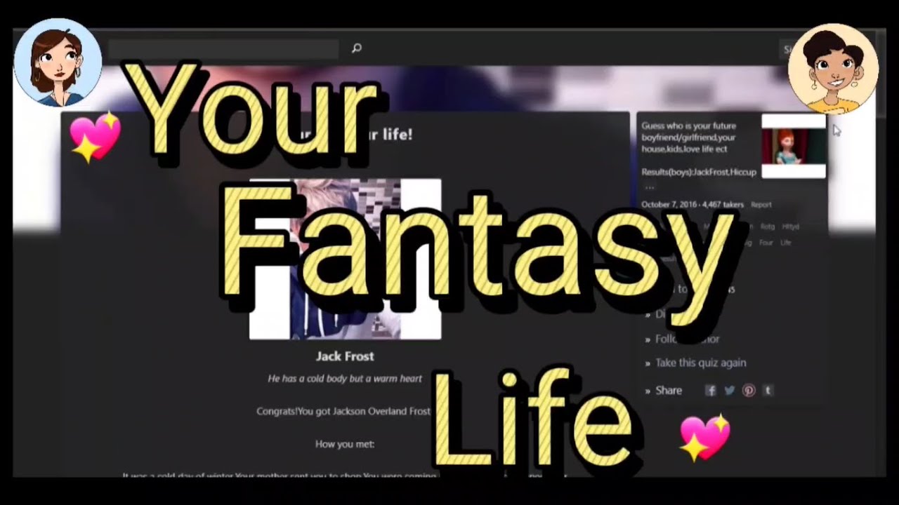 Taking Quotev Big Four Quizzes YouTube