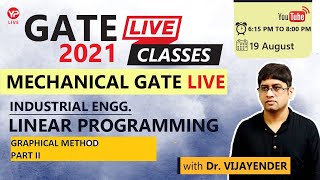 #LinearProgramming (Graphical Method, P-2)#IndustrialEngg #MechanicalEngg #GATE 2021 #Dr Vijayender