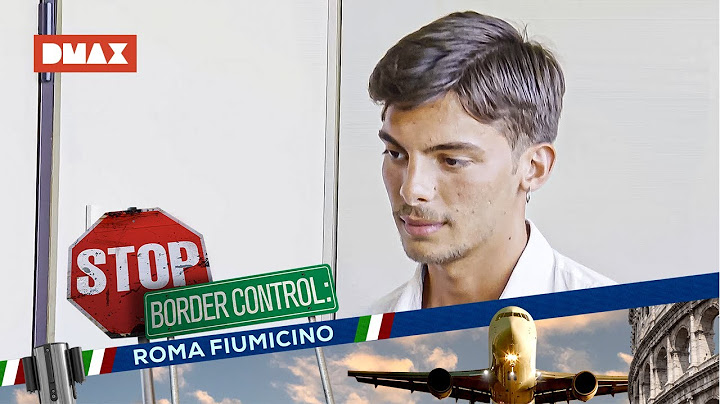 Un modello viene fermato la droga nello zaino | Stop Border Control Fiumicino