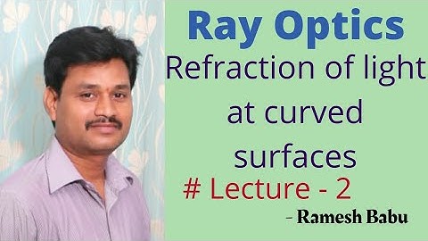 Refraction of light at curved surfaces  part 2