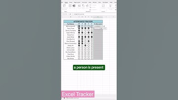 Maak uw aanwezigheidslijsten professioneel #excel #exceltips #exceltutorial #shorts
