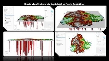 How to Visualize Borehole depth in 3D surface in ArcGIS Pro