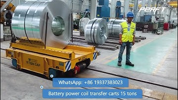 Coil Transfer Trolley On Rail 15 Ton With Turntable