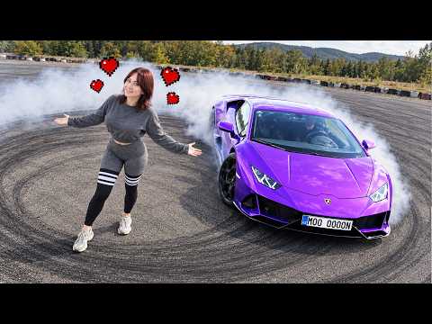 Učím svoju HOLKU DRIFTOVAŤ na LAMBE !!!