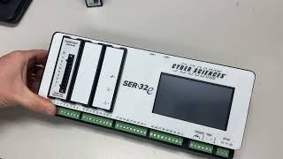 SER-32e Sequence of Event Recorder Input and Output Module Installation.