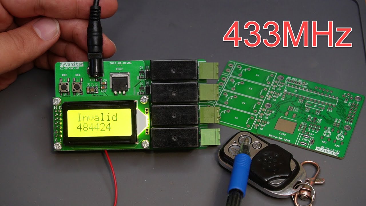 remote control flashing lights 433mhz frequency