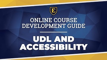 Course Development Guide: UDL and Accessibility