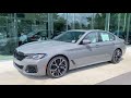 2022 BMW 540i xDrive Bernina Grey Amber Effect Walkaround