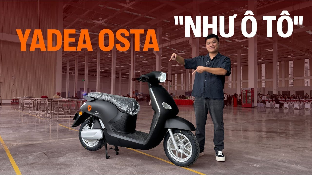 Xem Yadea Osta giá cao nhất gần 32 triệu đồng: Nhiều công nghệ ô tô, đi 180km/lần sạc