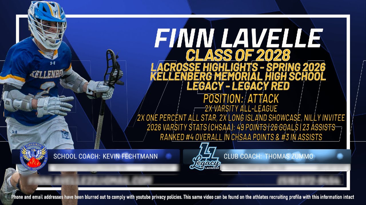 Finn Lavelle - Lacrosse Highlights - Spring 2026