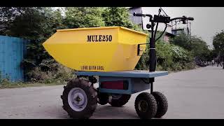 MULE 250 - Battery-operated loader that can take on any terrain and be expertly navigated with ease.