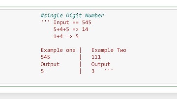 Python Programming to Single Digit Number