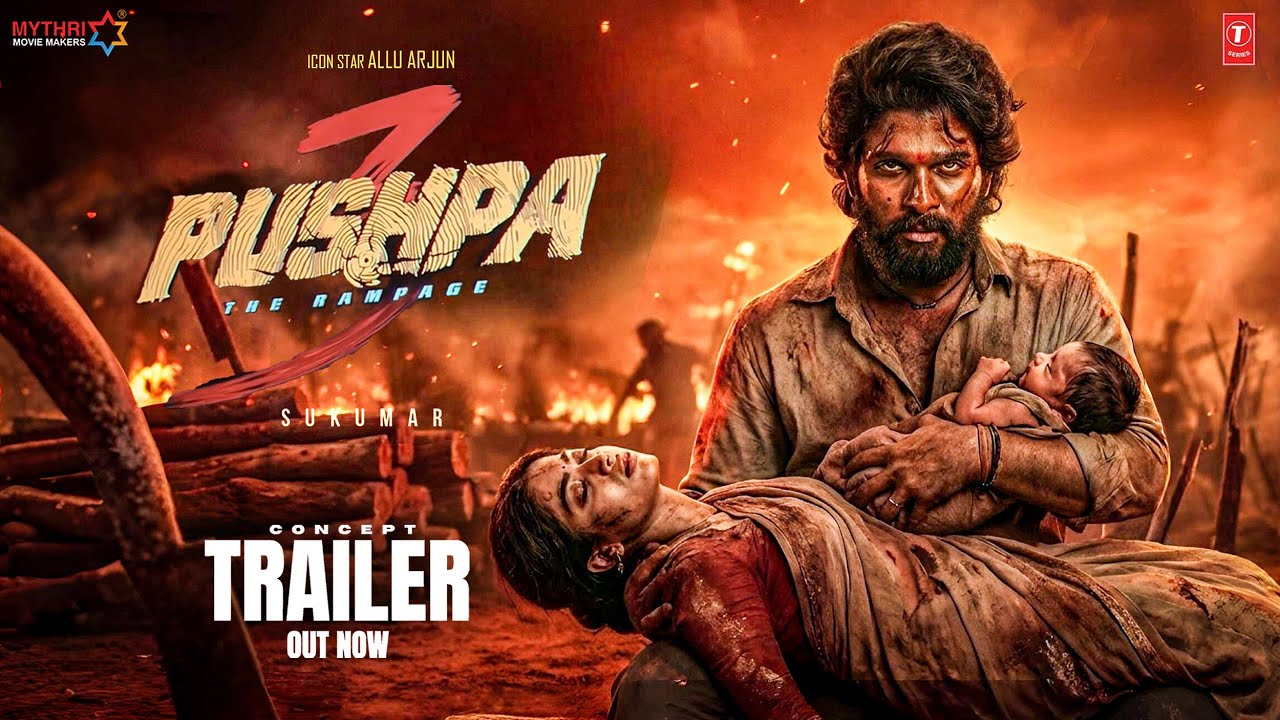 Pushpa 3: The Rampage🔥| Concept Trailer (Hindi) |Allu Arjun |Vijay Deverkonda|Rashmika| Fahadh| 2027