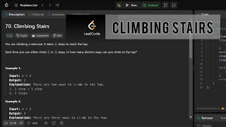 Leetcode 70 |  | Climbing Stairs |  |  C++