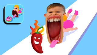 FUNNIEST APP GAME MOMENT (Stretch Mouth) Gameplay All Levels Walkthrough Lv27 - Parody Vlad and Niki screenshot 1