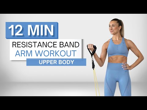 12 min RESISTANCE BAND ARM WORKOUT | Upper Body | All Standing