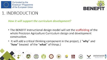 BENEFIT- Instructional Design Framework (video- Part 1)