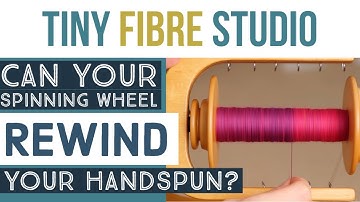 Rewinding bobbins on a spinning wheel