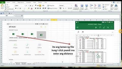 cellphone used during  navigation to compute eta using excel