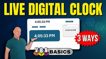 3 Easy Ways To Build A Live Digital Clock In Excel (With VBA)