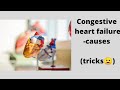 Congestive heart failure causes tricks- you will definitely remember ..challenge ✌🏻