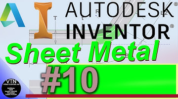 AutoDesk INVENTOR Sheet Metal 10 Lofted Flange