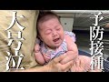 【大号泣】生後3ヶ月2回目の予防接種に密着！【娘の成長を実感】