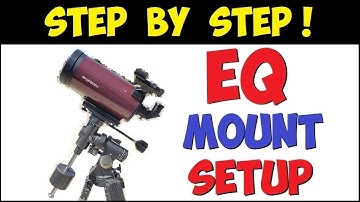 How To REALLY  Setup Telescope Equatorial Mount - For Beginners Only!