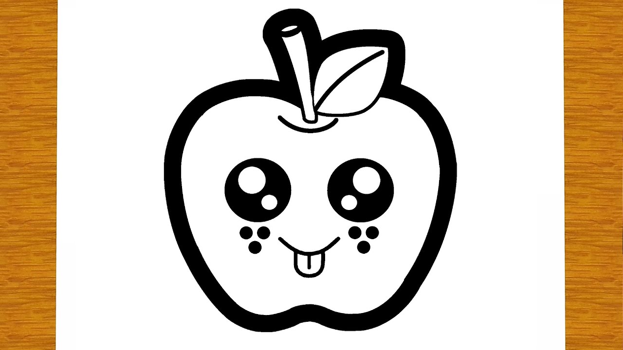 Aggregate 155+ cute apple drawing