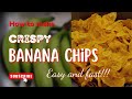 How to make crispy banana chips  homemade bananenchips  plantain chips  easy recipe