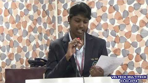 VELTECH MULTITECH DEPT OF ECE GUEST LECTURE - 03.02.2018
