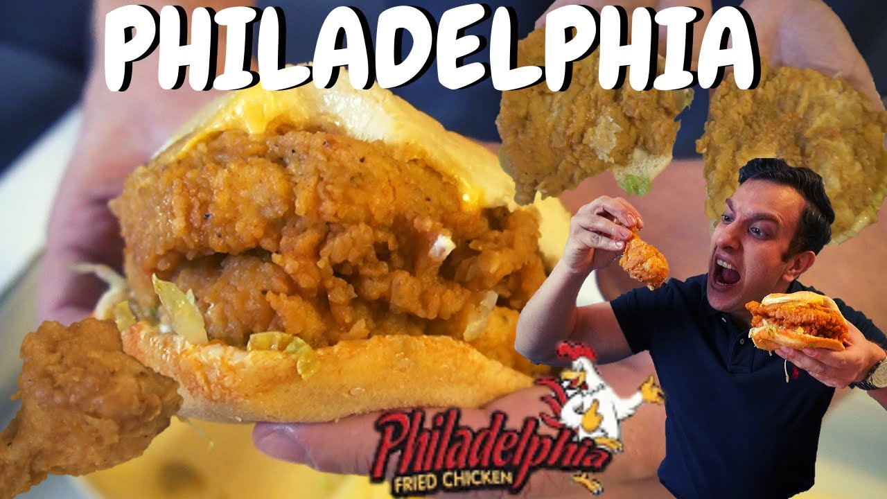 Philadelphia Fried Chicken AMAZING BURGER YouTube