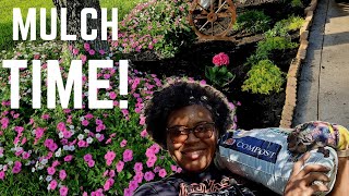Buying more plants Home Depot Mulching the garden with Compost