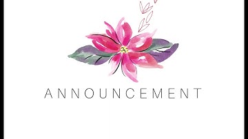 announcement I Church background loop standby