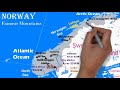 Physical geography of norway  key physical features of norway  map of norwaya series of world map