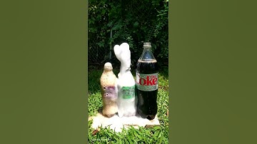 Popular Coke Sodas Vs Mentos #science #experiment #satisfying