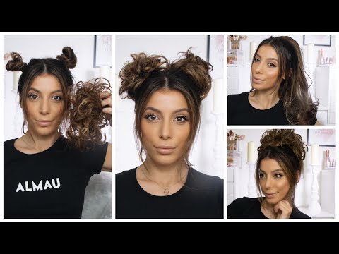 FIVE 30 SECOND EASY PEASY HAIR STYLES USING LULLABELLZ HAIR PIECES ...