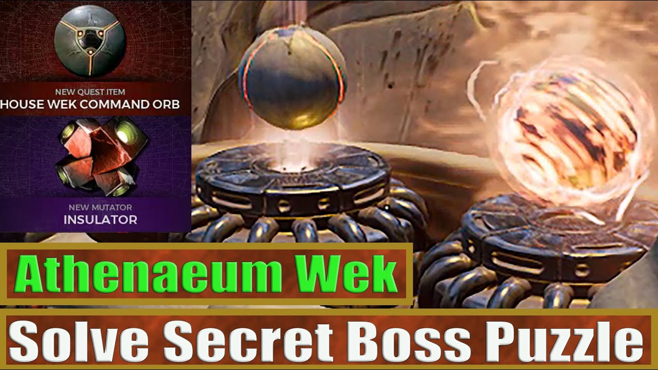 Solve Athenaeum Wek Secret Boss Puzzle: Remnant 2: The Dark