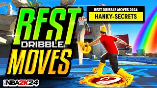 BEST DRIBBLE MOVES FOR ALL BUILDS in NBA 2K24 - FASTEST DRIBBLE MOVES &amp; COMBOS 2K24