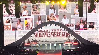 TWICE - When We Were Kids  | “Ready To Be” 5th World Tour (Toronto) 230703 | FanCam