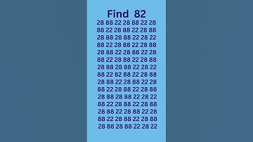 can you find 82 in 5 seconds? #wordpuzzlegame #game #mathematics #mindbendingquiz #puzzle6 5