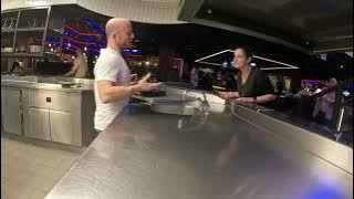 Hard Rock Cafe Dj in the Kitchen music, food, vibes, cocktails, Messi burgers, Corona , juices.