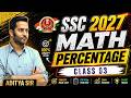 Maths Percentage Class 03 : SSC 2027 🔥 Complete Basic to Advanced Concept | By Aditya Sir #ssc #rrb