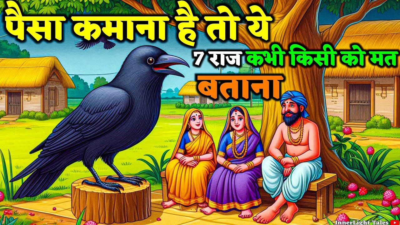 “कौवे की 9 गुप्त सीख: चाहे मौत आ जाए पर ये बातें किसी को मत बताना | अमीर बनने का असली राज़ | 