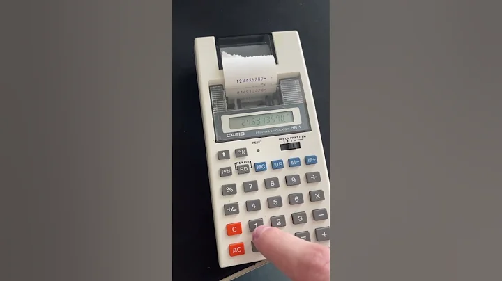 New ink on Casio HR-1 from 1983