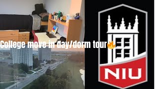 Full College Freshman Move in Day At Niu ~Dorm tour ❤️🐺 Update