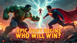 GIANT HULK vs SUPERMAN 🔥 thor vs SHAZAM 💥 epic superhero fight begins! | 4K Battle by UDAYKIRANAI screenshot 5